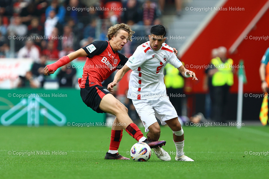 NH_Bayer04LeverkusenU19_1FCKölnU19_U19DFBNachwuchsliga_18052025 | #4 Ferdinand Pohl (Bayer 04 Leverkusen U19), #10 Kian Hekmat (1. FC Köln U19)Fußball I Junioren I U19 DFB-Nachwuchsliga I Saison 2024-2025 I Deutsche Meisterschaft U19, Finale I Bayer 04 Leverkusen U19 - 1. FC Köln U19 I 18.05.2025 I BayArena - Realisiert mit Pictrs.com