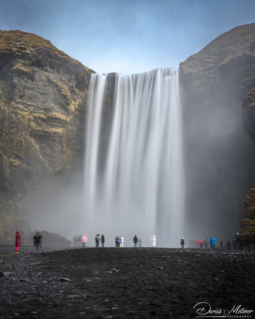 Der Wasserfall Skogafoss | Der Wasserfall Skogafoss auf Island