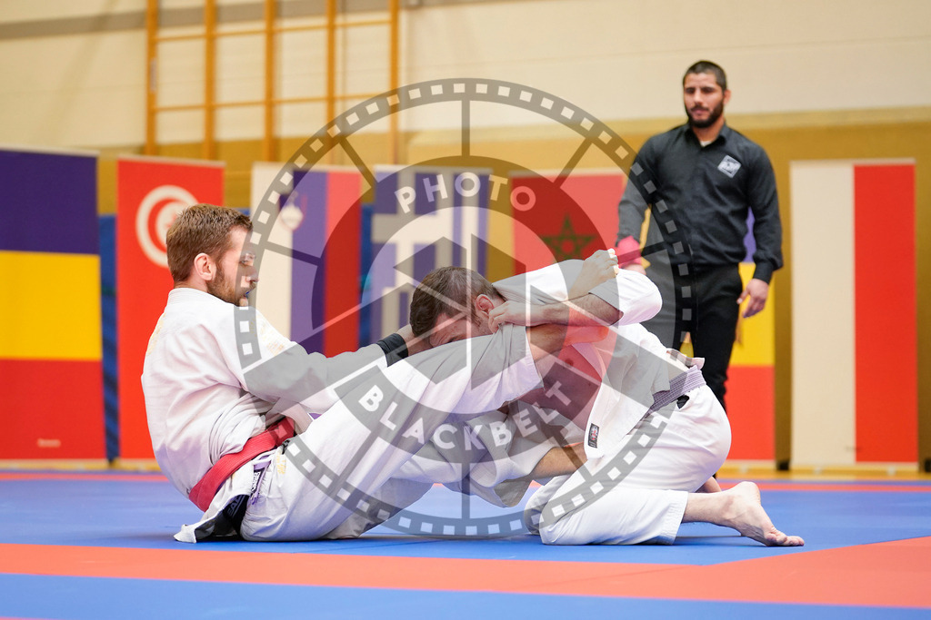 20240203PBB06636 | Fighters compete during the Brazilian Jiu-Jitsu Championship of the AJP Tour in Maintal by Frankfurt am Main, Germany, on February 2, 2024.