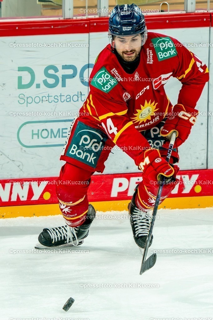 KKU10012501028 | 10.01.2025, xkkux, Eishockey, Penny DEL, Düsseldorfer EG - Straubing Tigers, PSD-BANK Dome: Justin Richards (DEG #14)