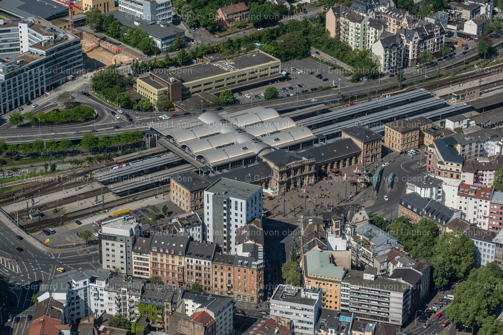 3800216 | Hauptbahnhof, Mainz, ein Eisenbahnknotenpunkt im westlichen Rhein-Main-Gebiet