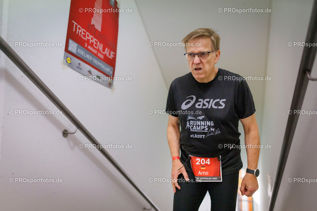 KölnTurm Treppenlauf; Köln, 03.08.2025 | Impressionen vom KölnTurm Treppenlauf am 03.08.2025 in Köln (Nordrhein-Westfalen). 