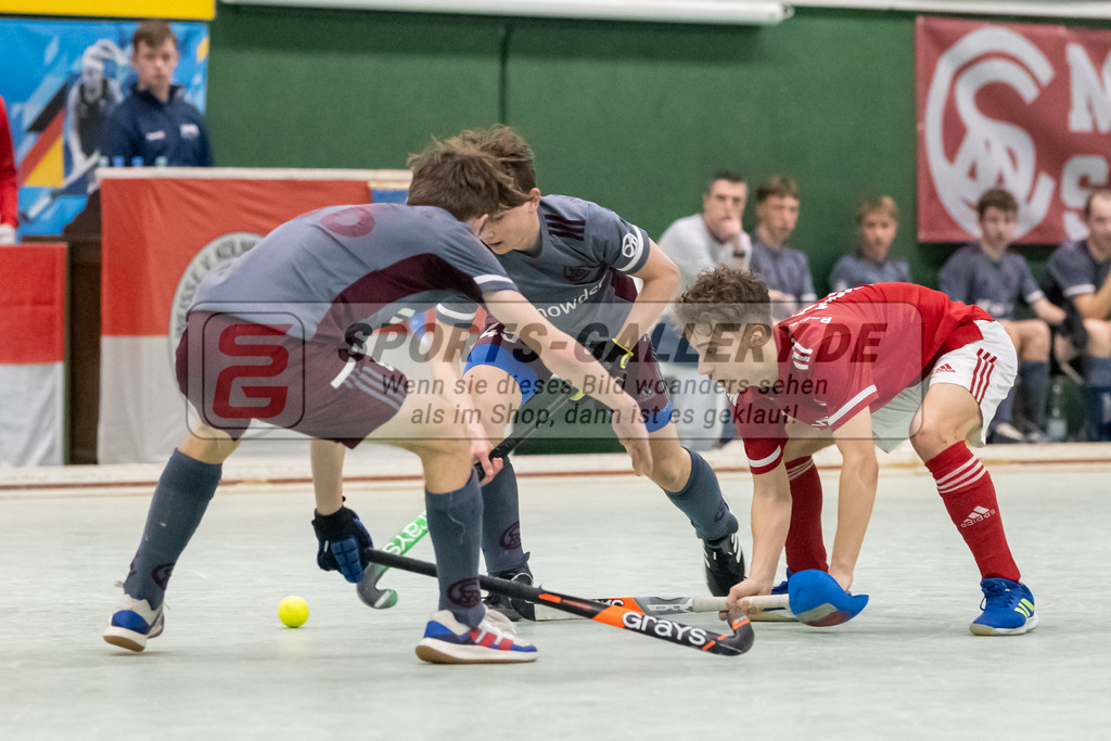 SFE_20230304_0115 | Deutsche Meisterschaft Männliche U16 Halle 2023 am 04.03.2023 in Köln (KTHC Stadion Rot-Weiss Köln Tennis and Hockey Club), Photo: Stephan Fehrmann 2022 (Sports-Gallery)
