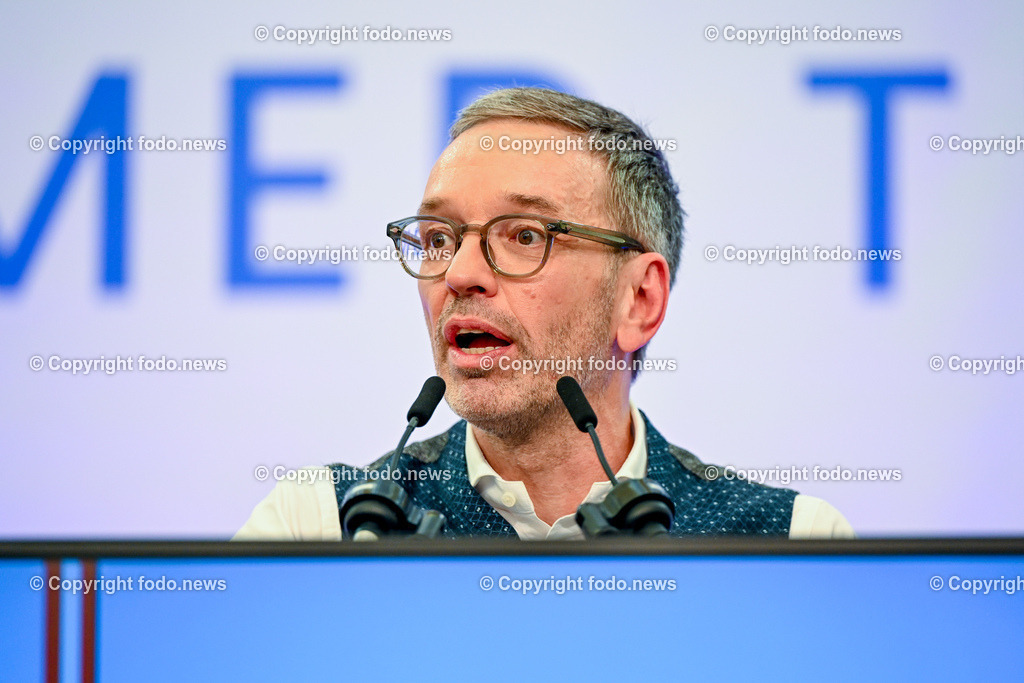 Urfahraner Jahrmarkt_ 1.Mai Kundgebung FPOE_ 01.05.2025-174 | 01.05.2025, Urfahraner Jahrmarkt, AUT, 1.Mai Kundgebung FPOE, im Bild Herbert Kickl (FP, Bundesparteiobmann)