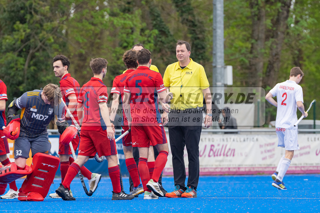 HK_20230422_107109 | 1. Bundesliga Herren Crefelder HTC - Düsseldorfer HC am 22.4.2023 Krefelder HTC ( CHTC ), Krefeld , C.Deckenbrock ( SR )