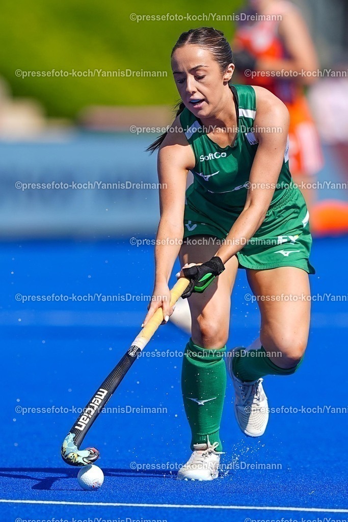 xydrx09082503013 | 09.08.2025, xydrx, Frauen EuroHockey Championship 2025, Gruppenphase, Gruppe a, Niederlande - Irland, Sparkassenpark Mönchengladbach: Matie Mckee (IRL #21)