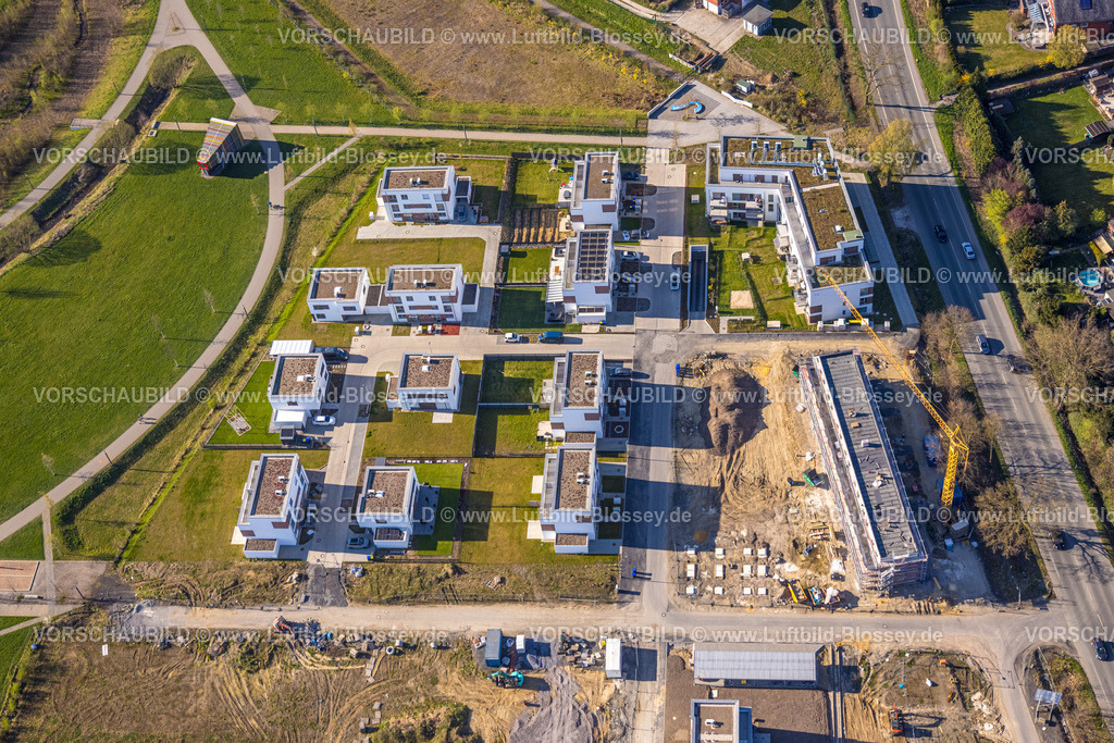 Selm250404820 | Luftbild, Wohnen am Auenpark, Baugebiet mit Neubau Wohnsiedlung, Selm, Münsterland, Nordrhein-Westfalen, Deutschland