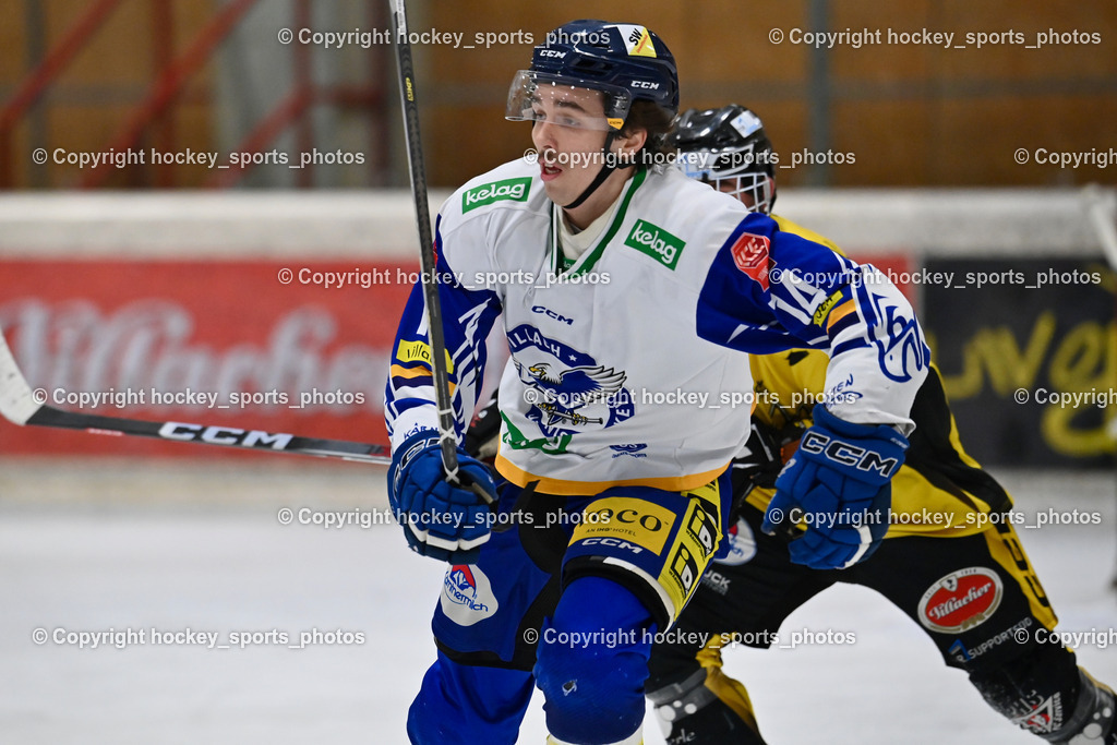 MET PHOTOVOLTAIK HORNETS SPITTAL vs. EC VSV juniors U20  | #14 Tschurnig Christof EC VSV juniors U20, MET PHOTOVOLTAIK HORNETS SPITTAL vs. EC VSV juniors U20 , MET PHOTOVOLTAIK HORNETS SPITTAL vs. EC VSV juniors U20  am 05.11.2024 in Spittal an der Drau (Goldeck Stadion), Austria, (Photo by Bernd Stefan)