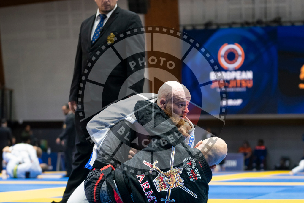 20240123PBB03524 | Fighters compete during the second day of the IBJJF European Championship in Paris, France, on January 23, 2024.