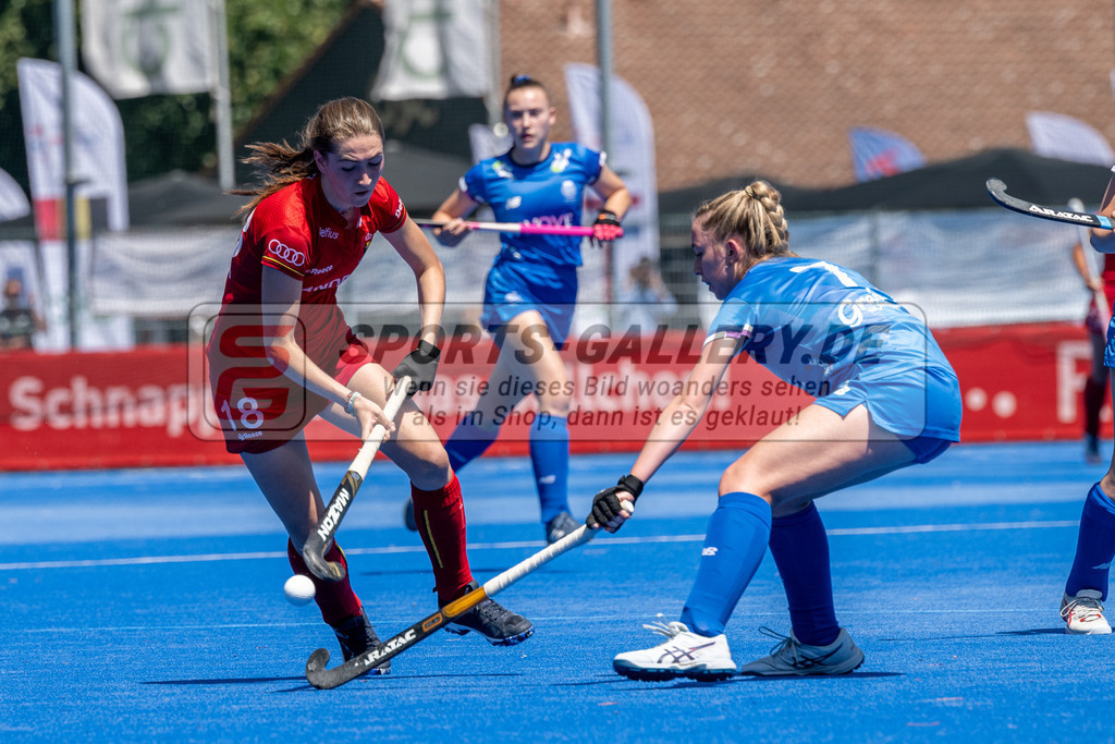 SFE_20230708_0135 | EuroHockey EM U18 Girls Belgium vs Scotland am 08.07.2023 in Krefeld (Gerd-Wellen-Hockeyanlage), Photo: Stephan Fehrmann 2023 (Sports-Gallery)