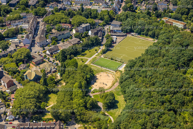 Oberhausen230705110 | Luftbild, Sportplatz DJK Arminia Oberhausen-Lirich 1920, Lirich, Oberhausen, Ruhrgebiet, Nordrhein-Westfalen, Deutschland