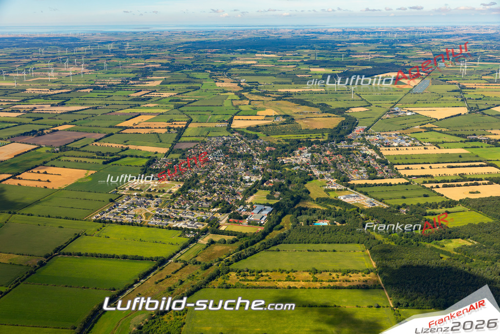 Das Luftbild der Stadt Schafflund wurde 2022 vom Flugzeug heraus erstellt (keine Drohnen-Aufnahmen) Aufnahmehöhe ca.450 Meter- hohe Bildauflösung und Druck-Qualität. Garantiert!