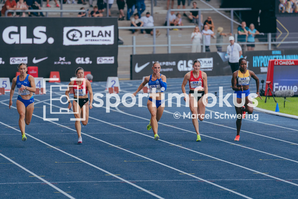 Deutsche Meisterschaften der Frauen und Männer 2026 | Emma Goretzka, LAC BERLIN, 100-Meter-Lauf, Vorlauf, Deutsche Meisterschaften der Frauen und Männer 2026, Lohrheidestadion Bochum-Wattenscheid, 25.07.2026. Foto: Marcel Schwering / sportimfokus - Realisiert mit Pictrs.com