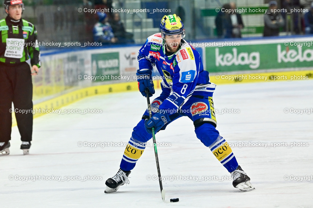 EC IDM WÄRMEPUMPEN VSV vs. Steinbach Black Wings Linz | #8 Maximilian Rebernig EC VSV, EC IDM WÄRMEPUMPEN VSV vs. Steinbach Black Wings Linz, EC IDM WÄRMEPUMPEN VSV vs. Steinbach Black Wings Linz am 04.03.2026 in Villach (Stadthalle Villach), Austria, (Photo by Bernd Stefan)
