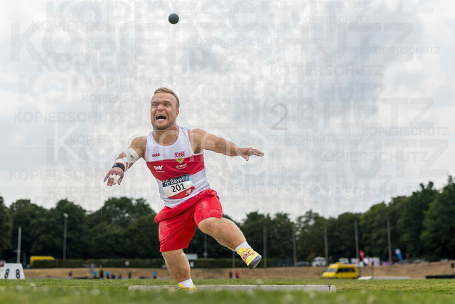 Para Heimspiel 7.0; Leverkusen, 18.07.2026 | LEVERKUSEN, GERMANY - JULY 18, 2026 : Niko Kappel (GER/VfB Stuttgart 1893) competing in the shot put during the Para Heimspiel 7.0 at Fritz Jacobi Sports Complex on July 18, 2026 in Leverkusen, Germany.