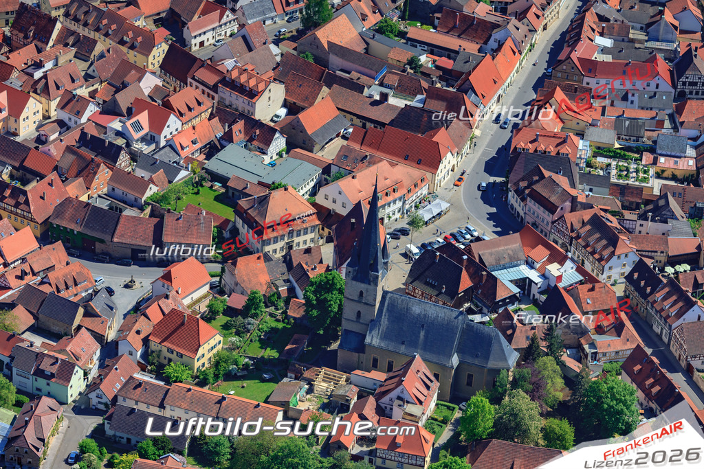 aktuelles Luftbild von  Zeil-am-main - Luftaufnahme wurde 2018 von https://frankenair.de mittels Flugzeug (keine Drohne) erstellt.