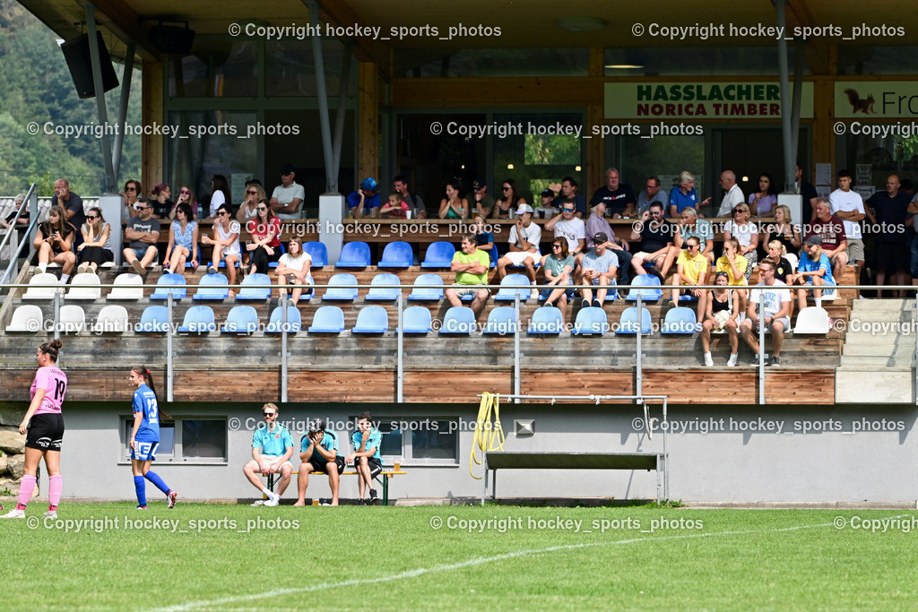 Carinthians Hornets vs. GAK 1902 Frauen | Besucher Sportplatz Sachsenburg, Carinthians Hornets vs. GAK 1902 Frauen, Carinthians Hornets vs. GAK 1902 Frauen am 01.09.2024 in Sachsenburg (Sportplatz Sachsenburg), Austria, (Photo by Bernd Stefan)