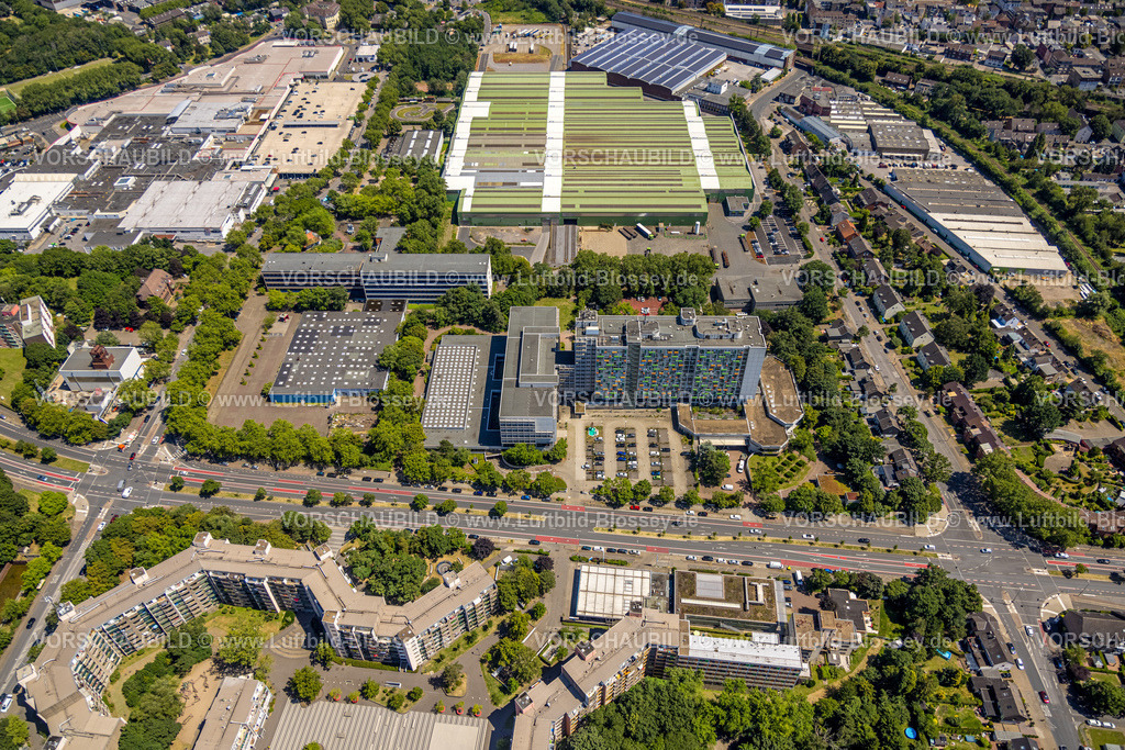 Oberhausen230705125 | Luftbild, Hans-Sachs-Berufskolleg, Berufsförderungswerk Oberhausen, Carl Spaeter GmbH Stahlhandel, Bero-Zentrum, Oberhausen, Ruhrgebiet, Nordrhein-Westfalen, Deutschland