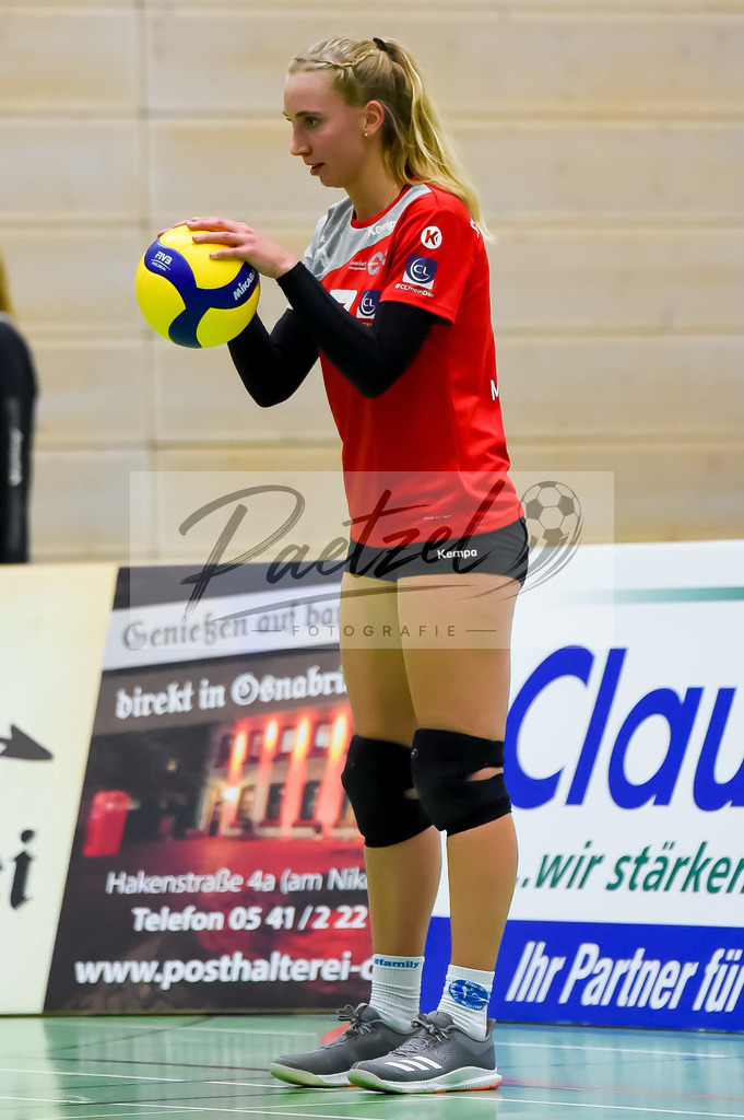VCOBWA20211106_033 | Volleyball, Frauen:   bei dem Spiel der 3. Liga West zwischen VC Osnabrueck und SV BW Aasee in der Schlosswallhalle am 06.11.2021 in Osnabrueck, Deutschland. - Realisiert mit Pictrs.com