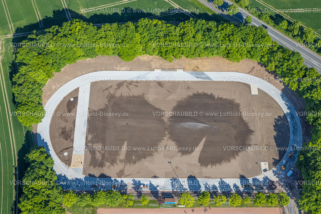 Hamm250500972 | Luftbild, Selbachpark Sportanlagen Renovierung und Sanierung, Stadtbezirk Pelkum, Hamm, Ruhrgebiet, Nordrhein-Westfalen, Deutschland