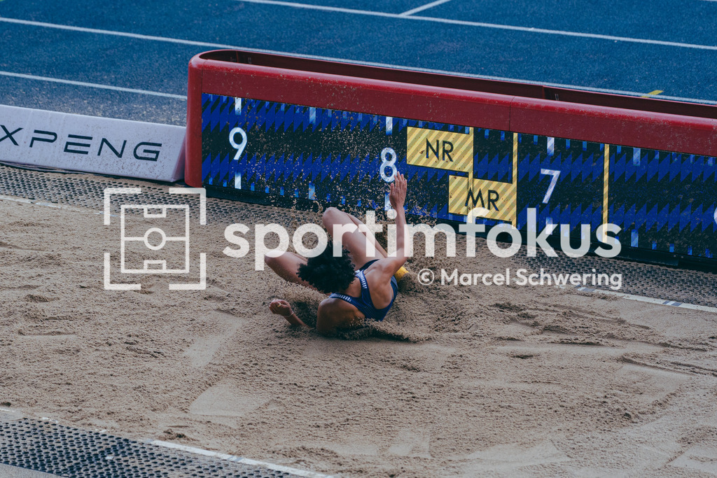 Deutsche Meisterschaften der Frauen und Männer 2026 | Malaika Mihambo, LG Kurpfalz, Weitsprung, Deutsche Meisterschaften der Frauen und Männer 2026, Lohrheidestadion Bochum-Wattenscheid, 26.07.2026. Foto: Marcel Schwering / sportimfokus - Realisiert mit Pictrs.com