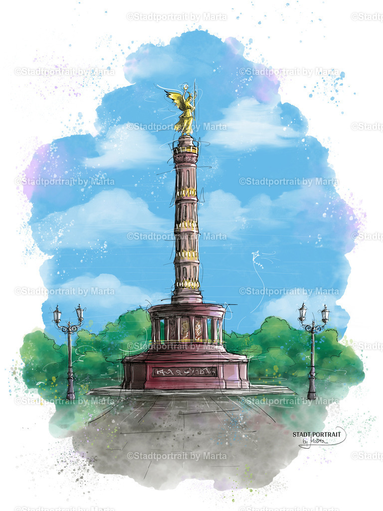 Berliner Siegessäule – Stadtportrait by Marta | Stadtportrait by Marta