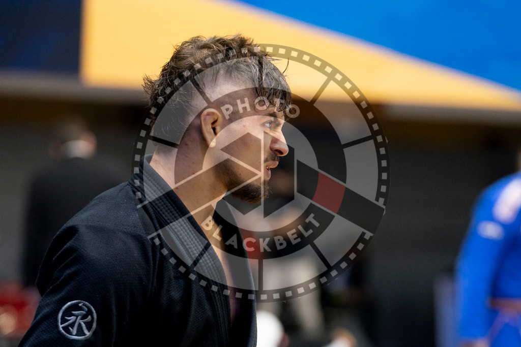 20240124PBB00976 | Fighters compete during the second day of the IBJJF European Championship in Paris, France, on January 24, 2024.