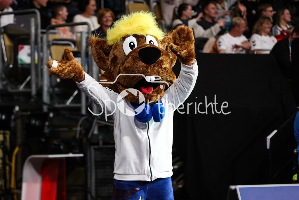 Griechenland - Dänemark | Das Maskottchen der Handball EM macht Stimmung / Tricky