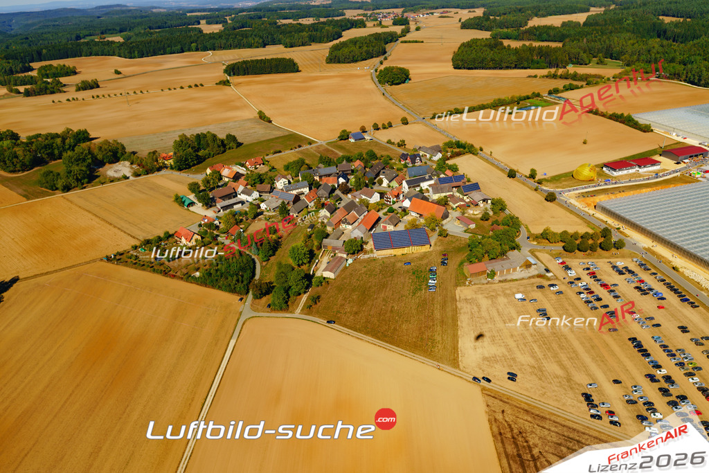 Die Luftbildaufnahme Feulersdorf - Wonsees wurde 2018 mittels Flugzeug (keine Drohne) erstellt. Perfekte Schärfe und Druck- Auflösung- Garantiert!