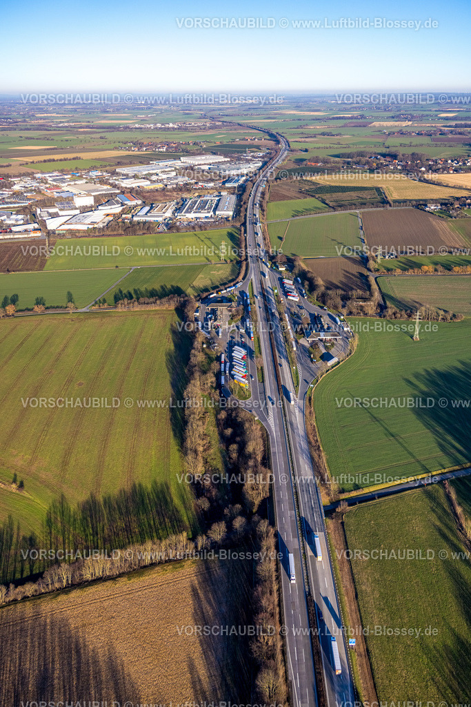 Soest230206122 | Luftbild, Autobahn Raststätte Soester Börde, Müllingsen, Soest, Soester Börde, Nordrhein-Westfalen, Deutschland