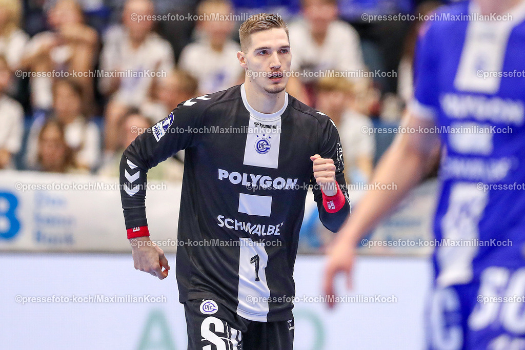 Gum16122401047 | 16.12.2024, Handball, 1. HBL, VfL Gummersbach - MT Melsungen, Schwalbe-Arena: Torwart Dominik Kuzmanovic (GUM #1)
