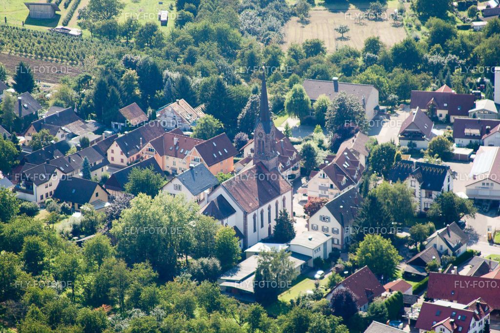St. Roman | Luftbild: St. Roman im Ortsteil Mösbach in Achern im Bundesland Baden-Württemberg in Deutschland. Foto: IMG_31516.jpg vom 09.08.2010 durch Werner Riehm/FLY-FOTO.de - Realisiert mit Pictrs.com