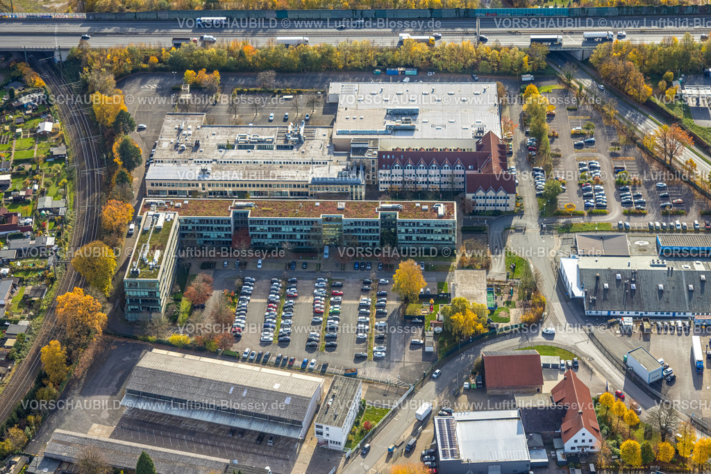 Hagen251100214 | Luftbild, Werk an der Kabeler Straße mit Parkplatz, Adler Pelzer Holding GmbH,  Boele, Hagen, Ruhrgebiet, Nordrhein-Westfalen, Deutschland