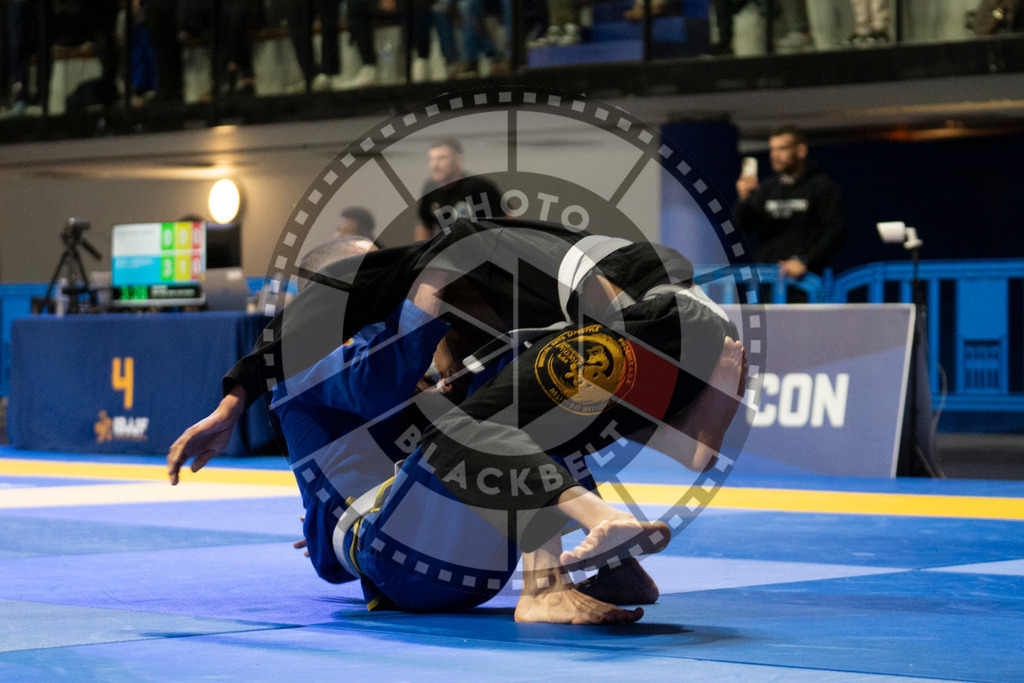 20240119PBB1000 | Fighters compete during the IBJJF European Championship in Paris, France, on January 19, 2024.