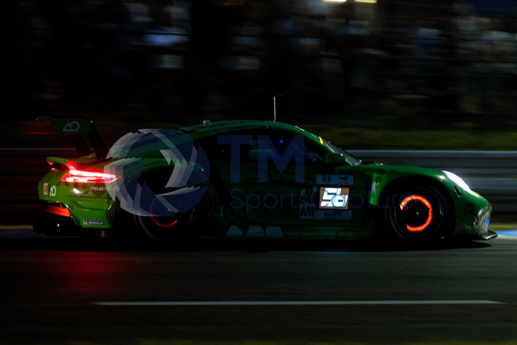 Trainproduction-20230607-2018 | LE MANS,FRANCE,07.Jun.23 - MOTORSPORTS - WEC, FIA World Endurance Championships, 24 Hours of Le Mans, Circuit de la Sarthe, free practice 1. Image shows PJ Hyett (USA), Gunnar Jannette (USA) and Matteo Cairoli (ITA/ Project 1-AO). Photo: Trainproduction / Matthias Trinkl