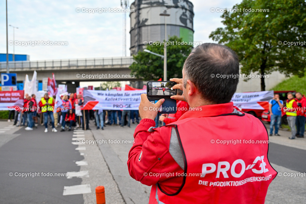 Kundgebung der Gewerkschaft_ PROGE_ 23.05.2024-7 | 23.05.2024, Linz, AUT, Kundgebung der Gewerkschaft, PROGE, im Bild Kundgebungsteilnehmer