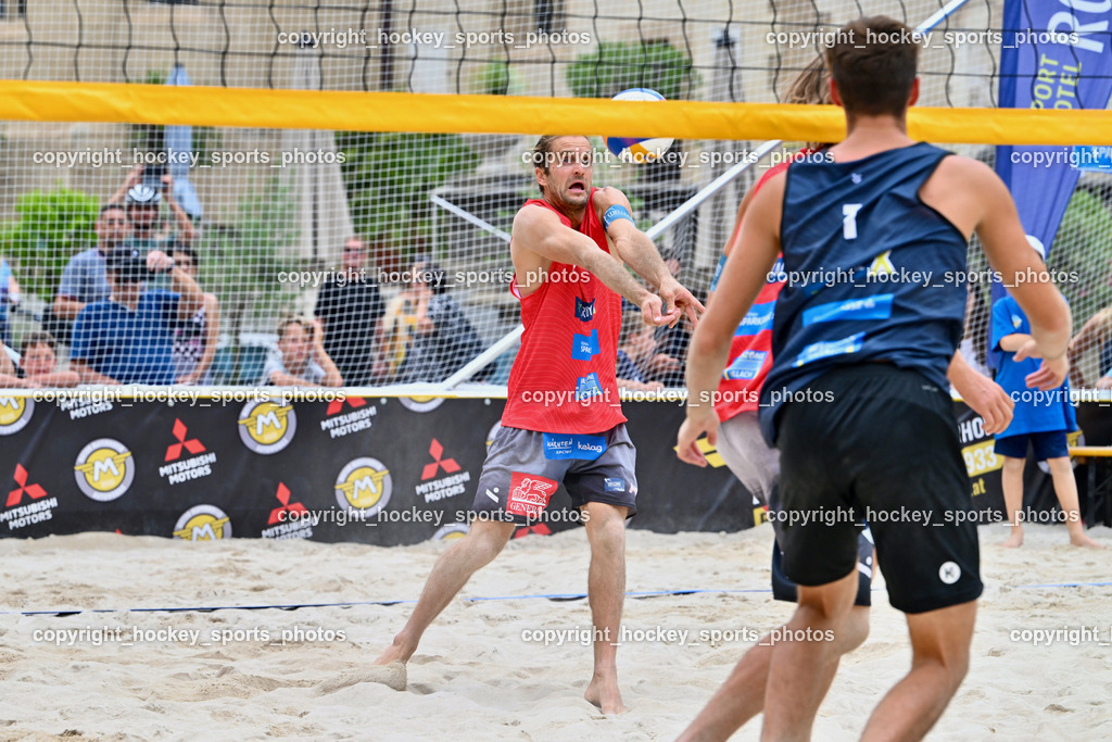 Kärntner Landesmeisterschaft Beach Volleyball | #2 HUBER Alexander Philipp, Kärntner Landesmeisterschaft Beach Volleyball, Kärntner Landesmeisterschaft Beach Volleyball am 18.08.2024 in Villach (Rathausplatz Villach), Austria, (Photo by Bernd Stefan)