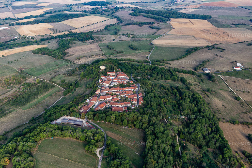 Vue aérienne: Vue de la ville à Vaudémont dans le département Meurthe et Moselle, France. Photo: IMG_118489.jpg prise le 16/09/2019 par Werner Riehm/FLY-FOTO.euRésolution de l'original: 5472 x 3648 px