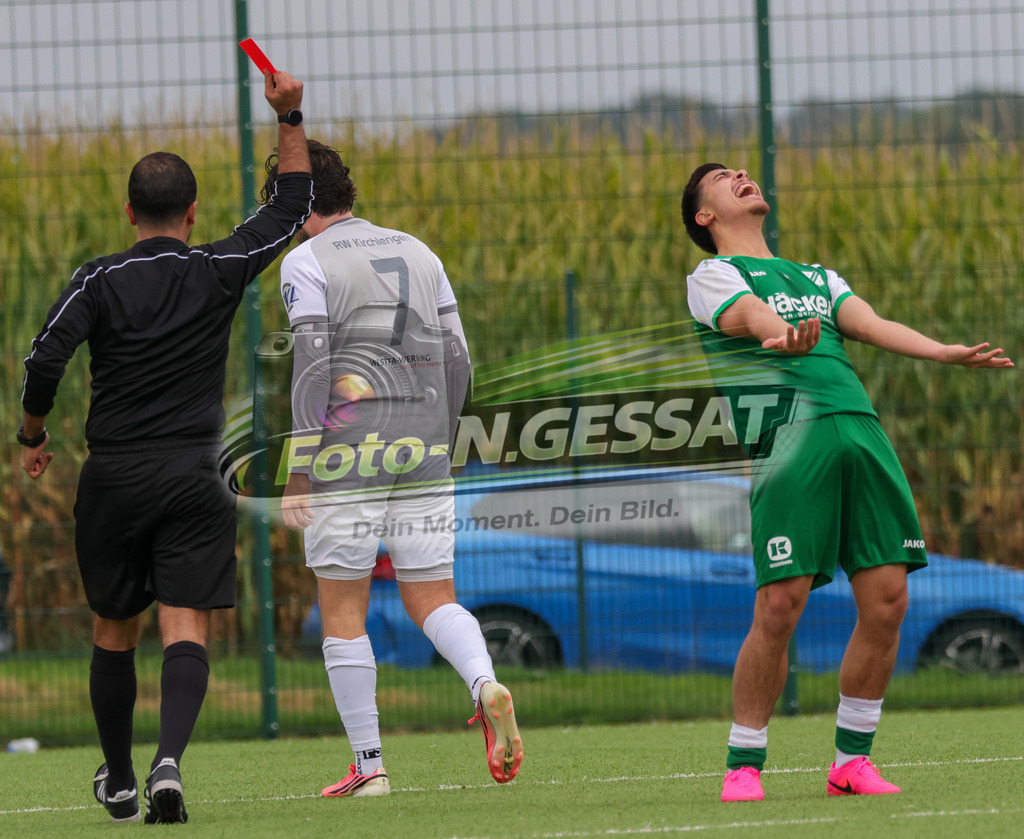 SV Rödinghausen II - FC RW Kirchlengern | Auf dem Bild zu sehen: ; grün SV Rödinghausen II: Eyüp Can Güner SV Rödinghausen II, FC RW Kirchlengern, Saison 26/27, Westfalenliga, Rödinghausen, Deutschland - Realisiert mit Pictrs.com
