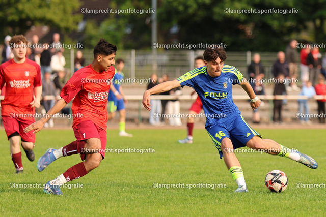 Fußball I Junioren I Kreispokal Lübeck I Finale I JSG Concordia Lübeck - TSV Siems I 09.06.2025.170 | v.l. Adam Ageed (7, TSV Siems), Marcello Georgiev (16, JSG Concordia Lübeck) - Realisiert mit Pictrs.com
