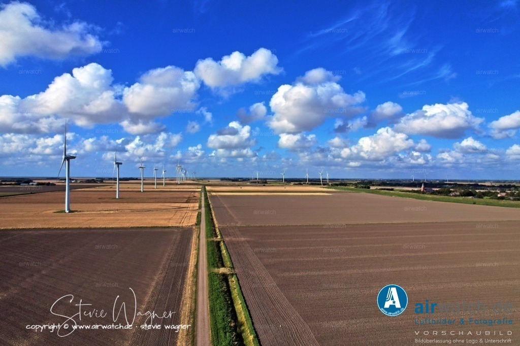 Windpark - Emmelsbüll-Horsbüll | Luftbild, Windenergieanlagen, Bürgerwindpark Emmelsbüll-Horsbüll, Windkraft, Windpark, Nordfriesland, 