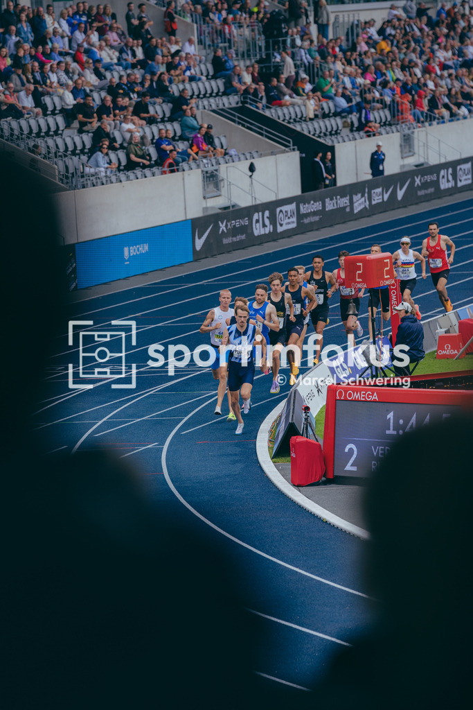 Deutsche Meisterschaften der Frauen und Männer 2026 | Lasse Funck, Athletics Team Karben, 1500-Meter-Lauf, Finale, Deutsche Meisterschaften der Frauen und Männer 2026, Lohrheidestadion Bochum-Wattenscheid, 26.07.2026. Foto: Marcel Schwering / sportimfokus - Realisiert mit Pictrs.com