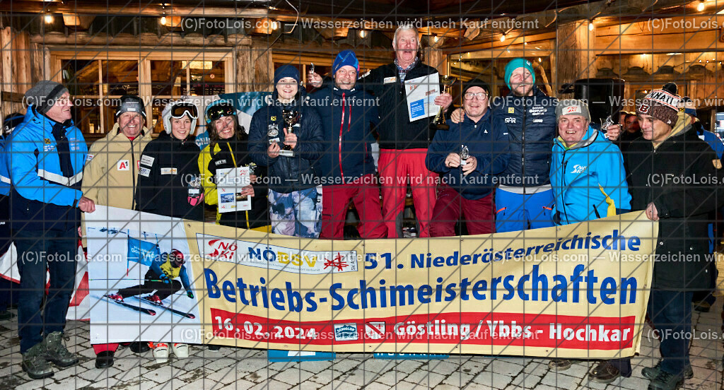 ALP9517_NOe-BetriebsSKI-LM_Mann-Frau-schaften | (C)FotoLois.com, Alois Spandl. 51. Niederösterreichische LandesBetriebs-Skimeisterschaften, best of two, Almlift-Piste Hochkar, LSV - Schiclub Göstling-Hochkar, Fr 16. Februar 2024.