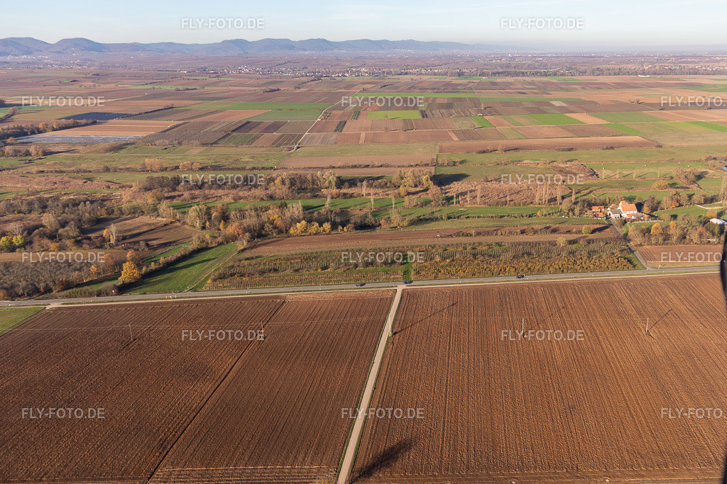 Billigheimer Bruch, Erlenbachtal zwischen Barbelroth, Hergersweiler und Winden | Luftbild: Billigheimer Bruch, Erlenbachtal zwischen Barbelroth, Hergersweiler und Winden im Ortsteil Mühlhofen in Billigheim-Ingenheim im Bundesland Rheinland-Pfalz in Deutschland. Foto: IMG_123914.jpg vom 21.11.2020 durch ©2025 Werner Riehm fly-foto.de/copyright - Realisiert mit Pictrs.com