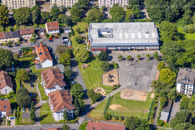 Witten230800043 | Luftbild, Baedekerschule, In den Höfen, Annen, Witten, Ruhrgebiet, Nordrhein-Westfalen, Deutschland