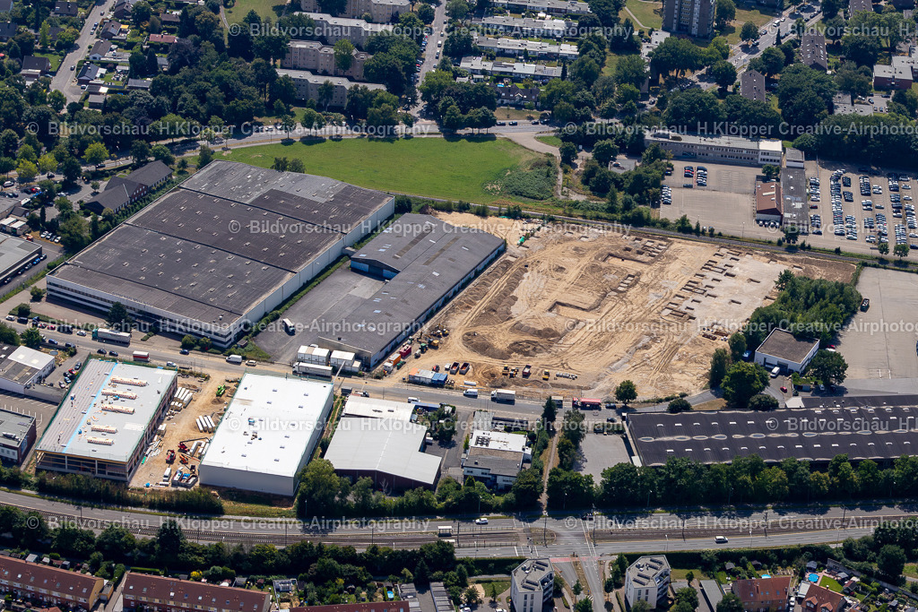 Lufbilder Krefeld-5633 | Gewerbegebiet und Firmenansiedlung an der Straße Krützpoort in Krefeld i - Realisiert mit Pictrs.com