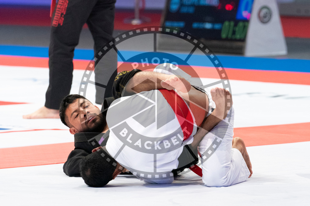 20231106PBB0423 | Fighters compete during the AJP World Master Championship in the Mubadala Arena in Abu Dhabi, Arab United Emirates, on November 6, 2023.