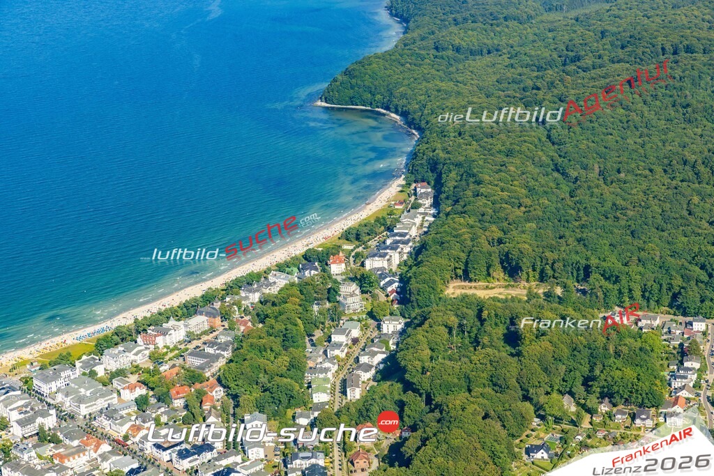 Luftbild Vs Google Maps  Kurpark  Binz -Das Luftbild wurde 2025 vom UL-Flugzeug heraus erstellt ( keine Drohnenluftbilder ) - Hochauflösende Luftaufnahme -Nicht vergleichbar mit Google Maps oder Satelittenbilder- Die Geschenkidee !Mit Lizenz und Bildrechte bestellbar