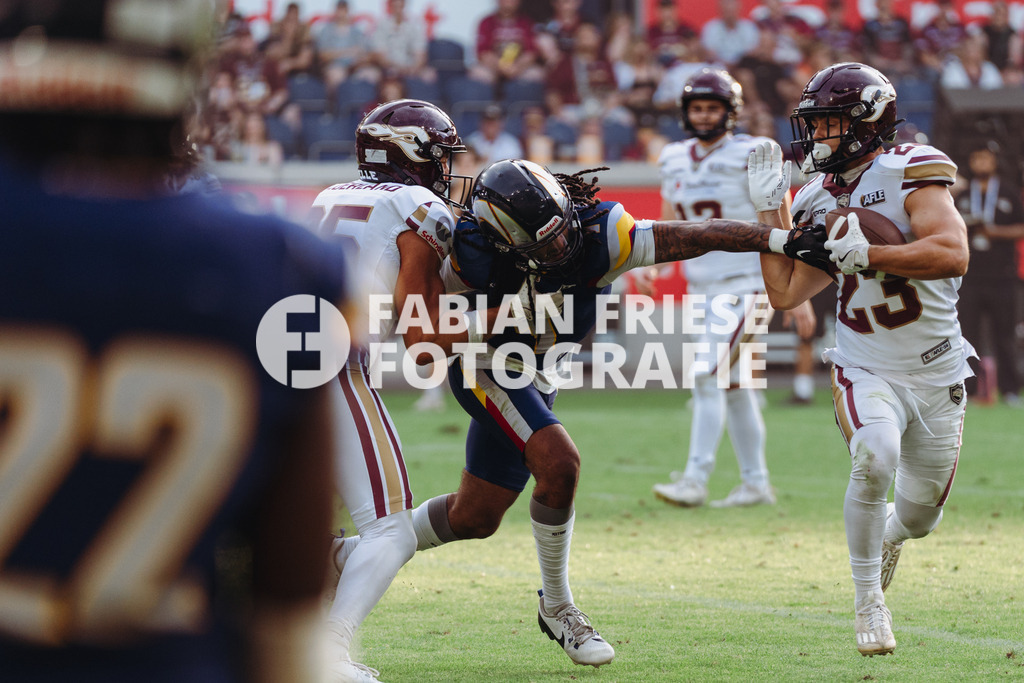 GER Rhein Fire vs. Alpine Rams, American Football, AFLE, Saison 2026, 01.08.2026 | GER Rhein Fire vs. Alpine Rams, American Football, AFLE, Saison 2026, 01.08.2026Foto: Eibner-Pressefoto/Fabian Friese - Realisiert mit Pictrs.com