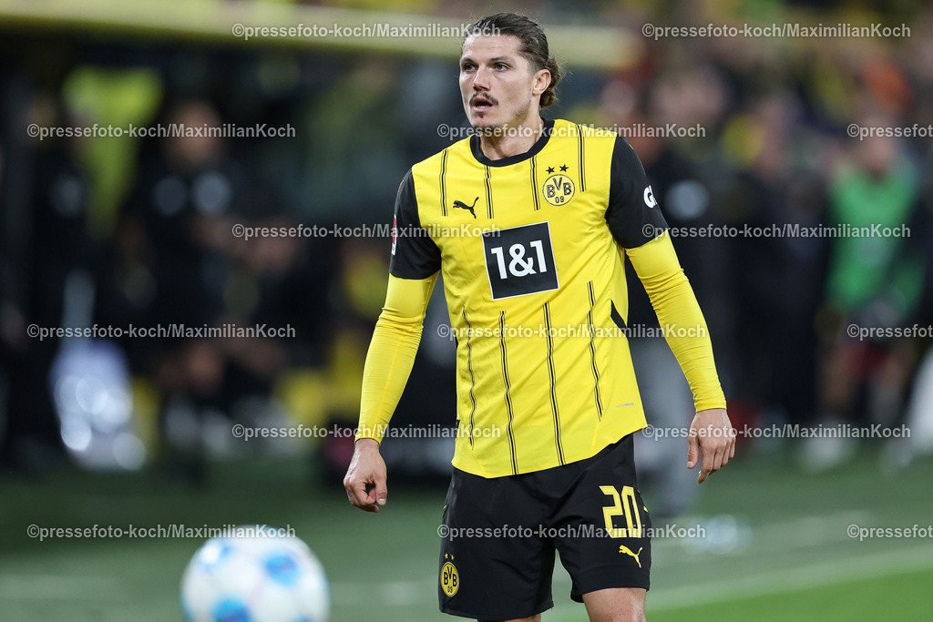 BVB13092402246 | 13.09.2024, 1. Fußball Bundesliga, Borussia Dortmund - 1. FC Heidenheim 1846, Signal Iduna Park, Saison 2024 2025: Marcel Sabitzer (BVB #20)DFB regulations prohibit any use of photographs as image sequences and or quasi-video.